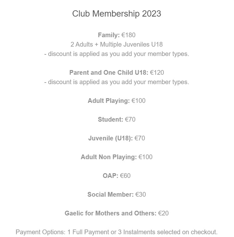 ClubZap Club Membership 2023 is now due